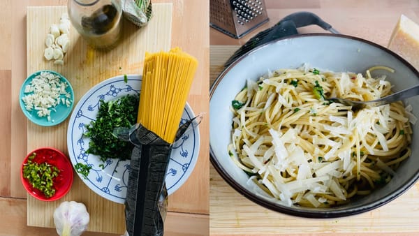 Spaghetti aglio e olio e peperoncino / Photo: Robert Handrow